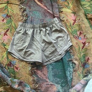 Nike Gray Athletic Shorts Lightweight Moisture-Wicking